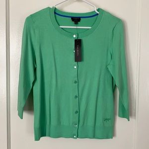 Green Talbots sweater, size medium petite